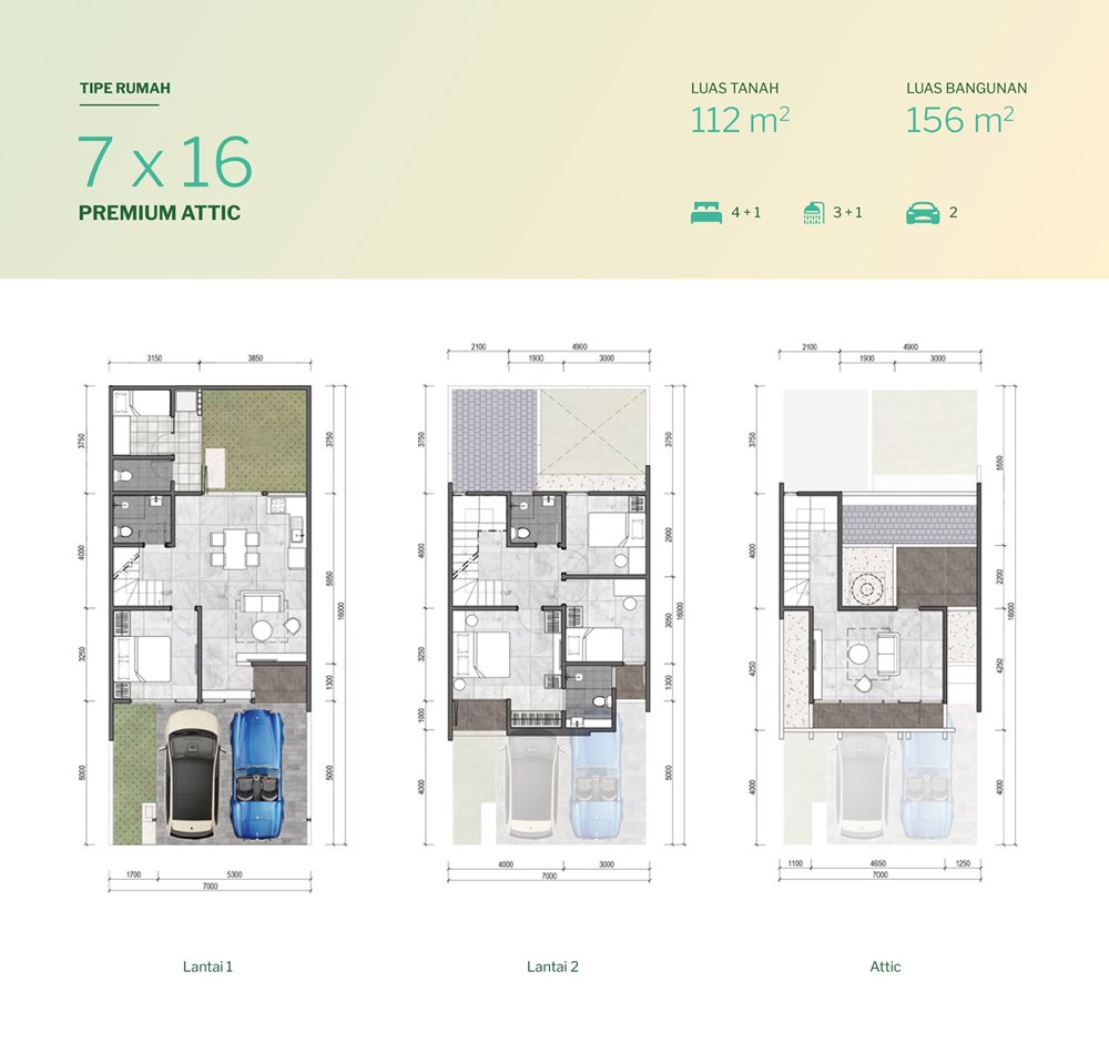 briza lakes tipe 7x16 premium attic standar
